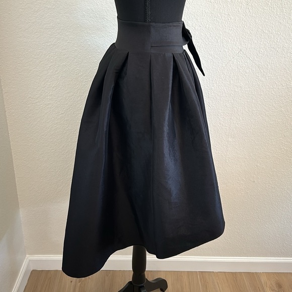 Kafe Design High Low Taffeta Skirt Black Size Small - Picture 3 of 7